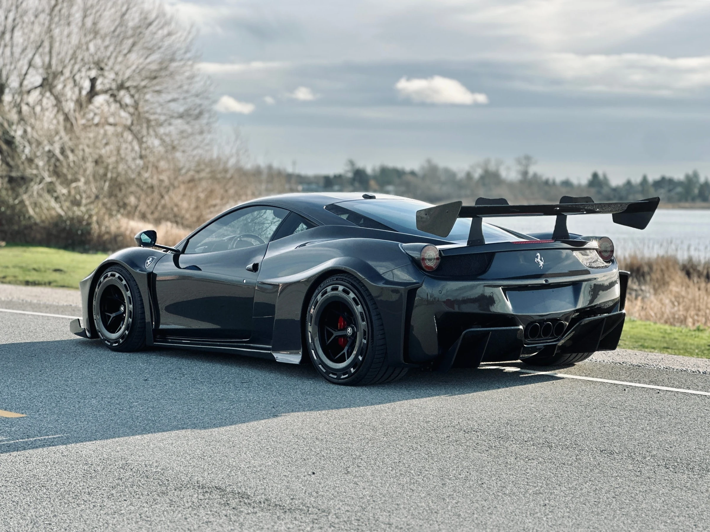 LBWK Ferrari 458, rear three-quarter
