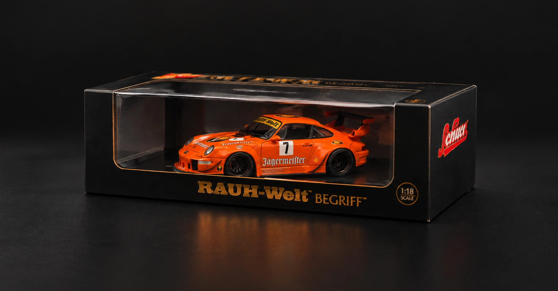1:43 diecast in its display case