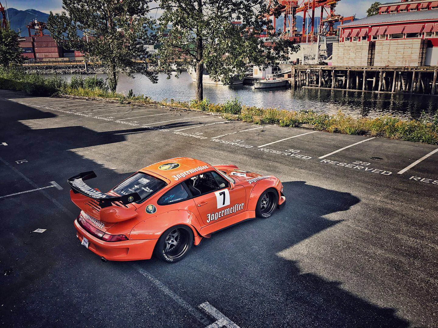RWB Jägermeister rear, by the water